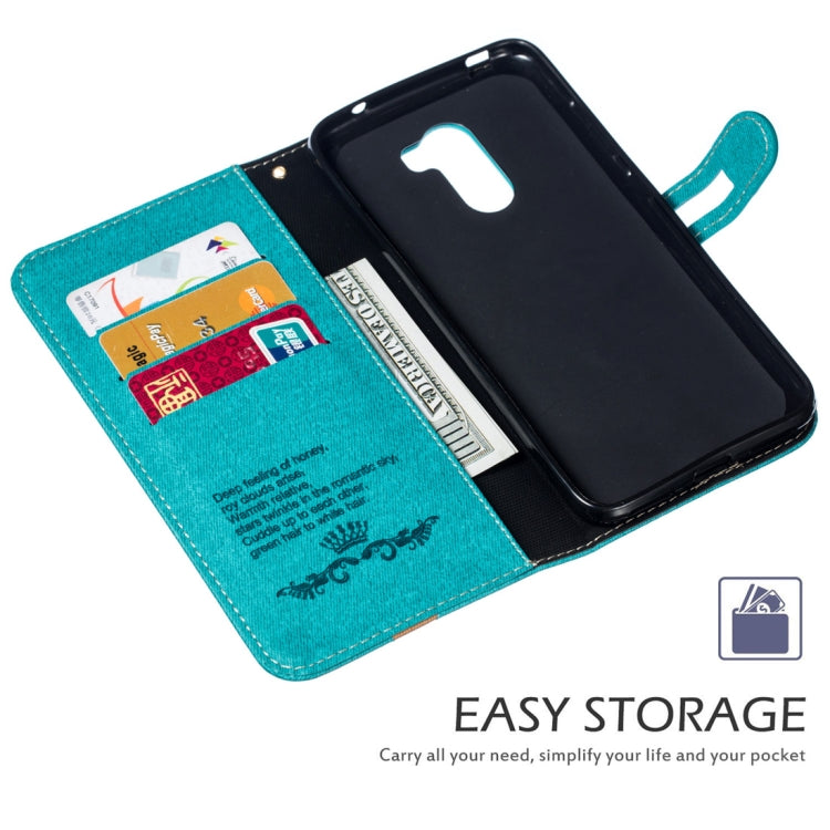 Splicing Embossed Male Style Horizontal Flip Leather Case for Xiaomi Pocophone F1, with Holder & Card Slots & Wallet & Lanyard