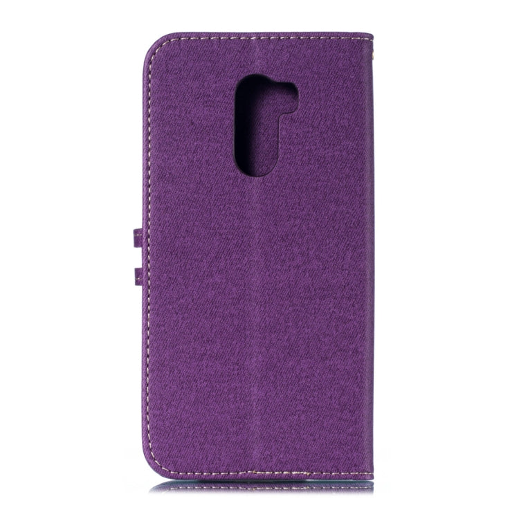 Splicing Embossed Male Style Horizontal Flip Leather Case for Xiaomi Pocophone F1, with Holder & Card Slots & Wallet & Lanyard