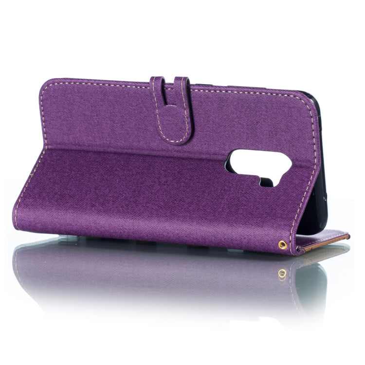 Splicing Embossed Male Style Horizontal Flip Leather Case for Xiaomi Pocophone F1, with Holder & Card Slots & Wallet & Lanyard