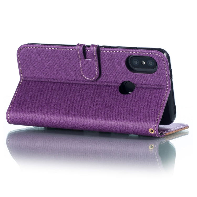 Splicing Embossed Male Style Horizontal Flip Leather Case for Xiaomi Redmi 6 Pro, with Holder & Card Slots & Wallet & Lanyard