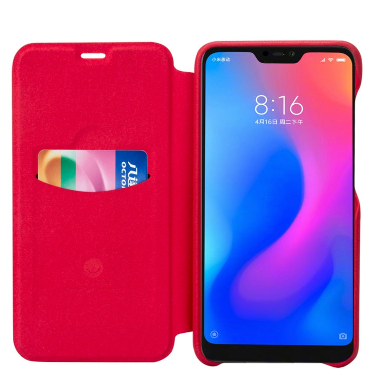 lenuo Ledream Series Litchi Texture Horizontal Flip PU Leather Case for Xiaomi Redmi Note 6 Pro, with Card Slot