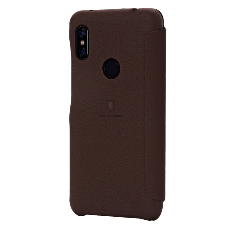 lenuo Ledream Series Litchi Texture Horizontal Flip PU Leather Case for Xiaomi Redmi Note 6 Pro, with Card Slot