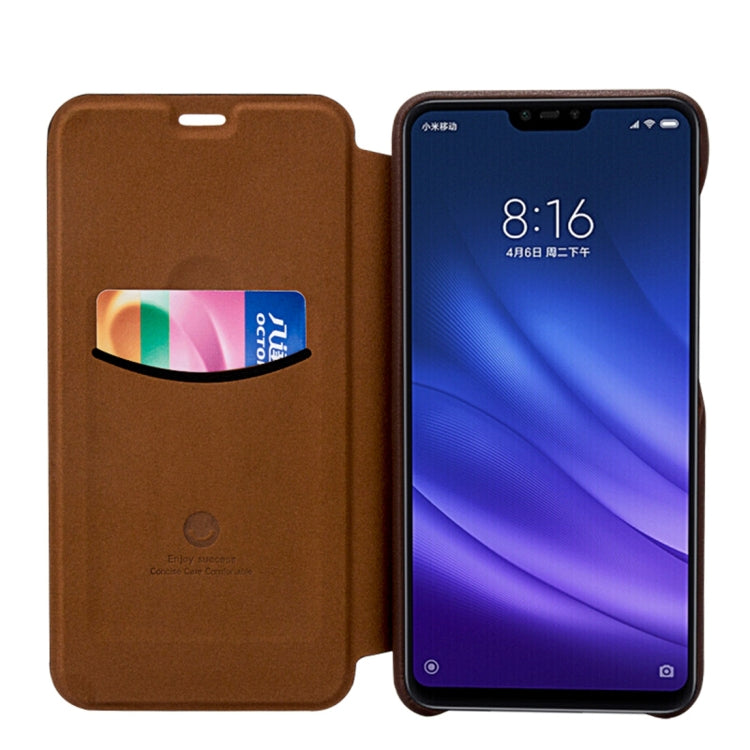 lenuo Ledream Series Litchi Texture Horizontal Flip PU Leather Case for Xiaomi Mi 8 Lite, with Card Slot