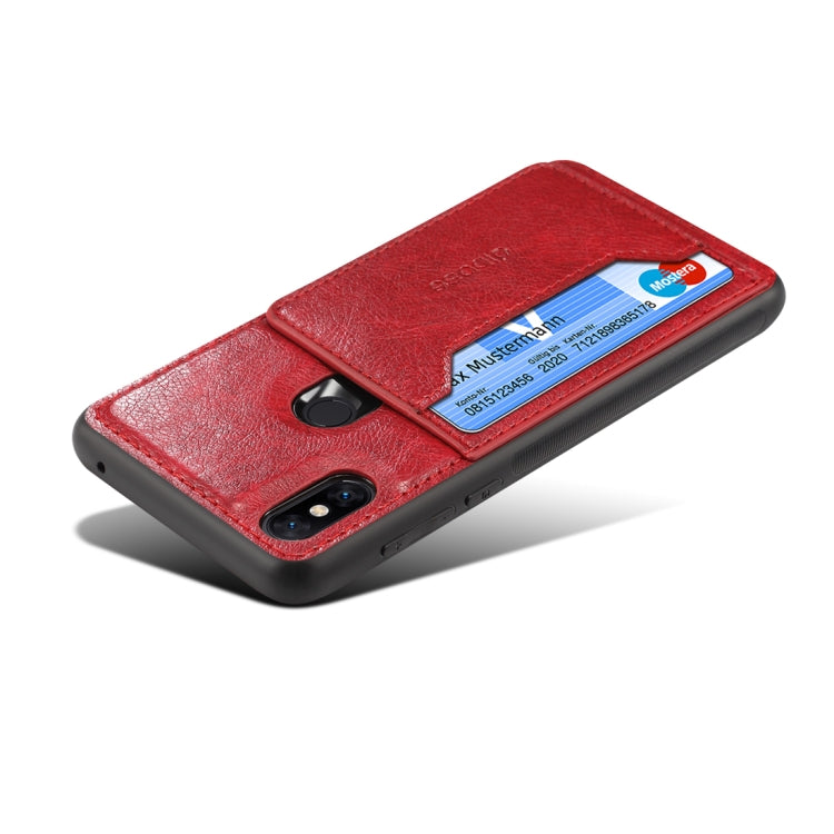 Dibase TPU + PC + PU Crazy Horse Texture Protective Case for Xiaomi Mi Mix 3, with Holder & Card Slots