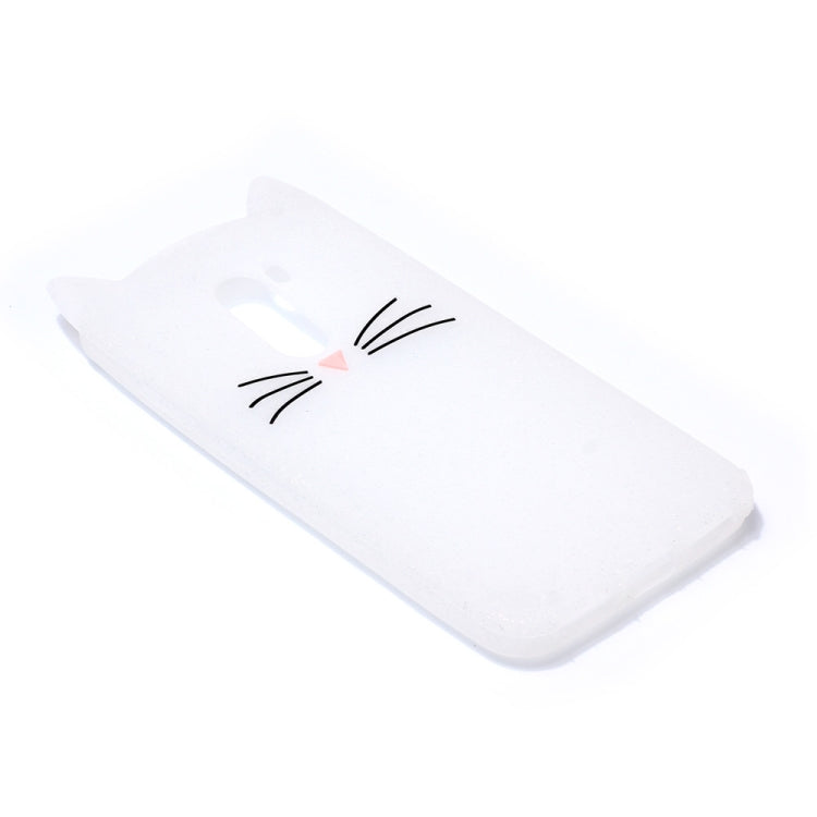 Cat Whiskers Pattern Silicone Protective Case for Xiaomi Pocophone F1 (White)