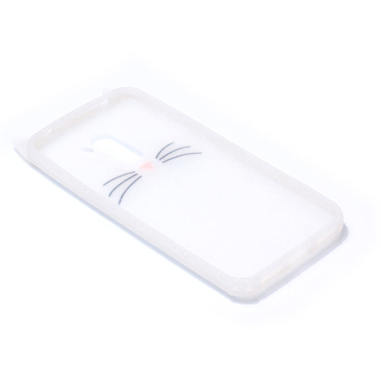 Cat Whiskers Pattern Silicone Protective Case for Xiaomi Pocophone F1 (White)