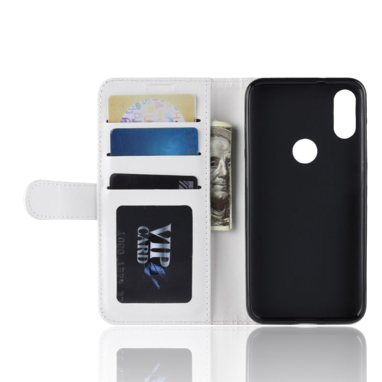 R64 Texture Single Fold Horizontal Flip Leather Case for Xiaomi Mi Play, with Holder & Wallet & Card Slots & Photo Frame