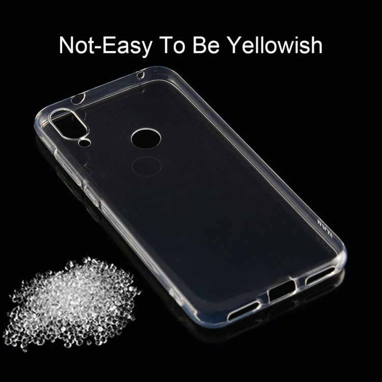 50 PCS 0.75mm Ultrathin Transparent TPU Soft Protective Case for Xiaomi Mi Play