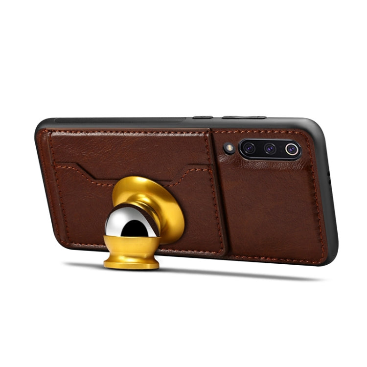 Dibase Crazy Horse Texture PU Leather Case for Xiaomi Mi 9, with Holder & Card Slot