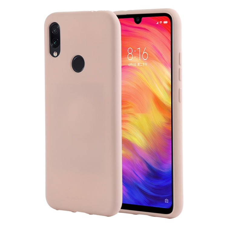 GOOSPERY SOFT FEELING Liquid TPU Drop-proof Soft Case for Xiaomi Redmi Note 7