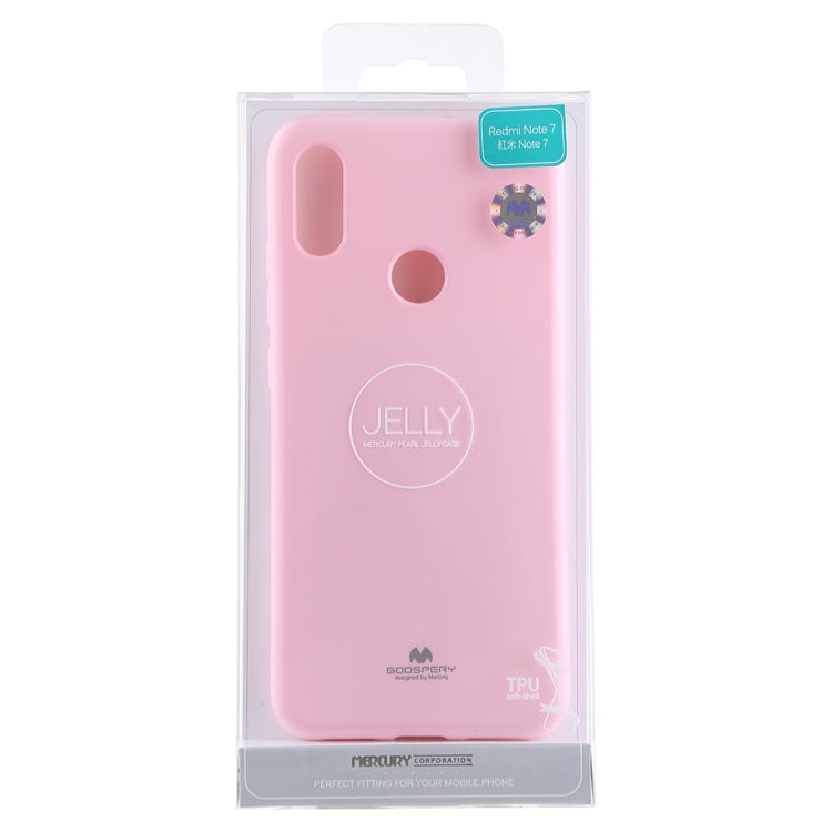 GOOSPERY I JELLY Metal Series Shockproof Soft TPU Case for Xiaomi Redmi Note 7