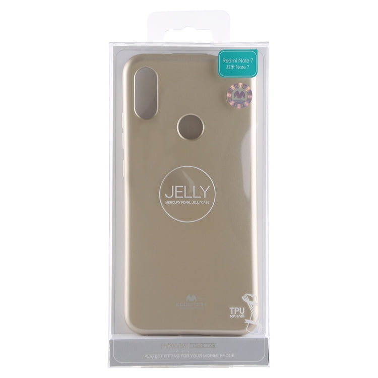 GOOSPERY I JELLY Metal Series Shockproof Soft TPU Case for Xiaomi Redmi Note 7