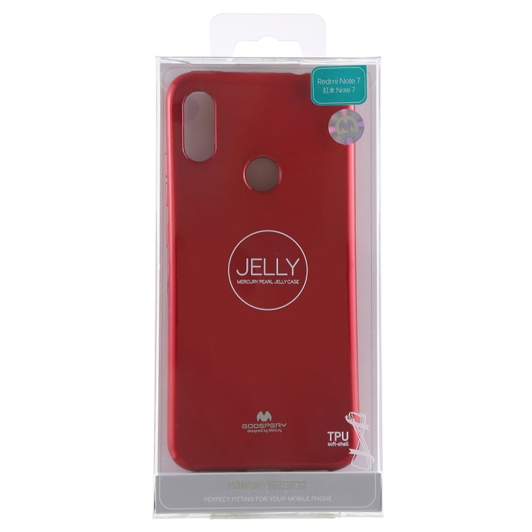 GOOSPERY I JELLY Metal Series Shockproof Soft TPU Case for Xiaomi Redmi Note 7