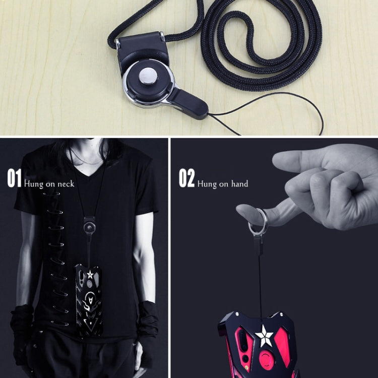 Vulcan Pattern Shockproof Protective Case for Xiaomi Mi Play (Black)