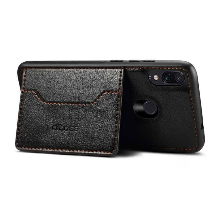 Dibase TPU + PC + PU Crazy Horse Texture Protective Case for Xiaomi Redmi Note 7 & Note 7 Pro, with Holder & Card Slots