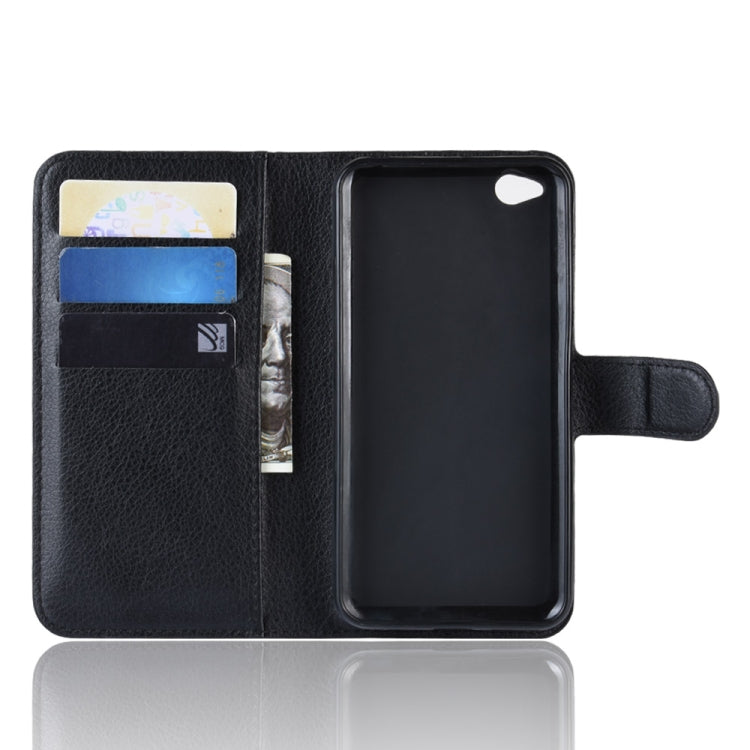 Litchi Texture Horizontal Flip Leather Case for Xiaomi Redmi Go, with Wallet & Holder & Card Slots