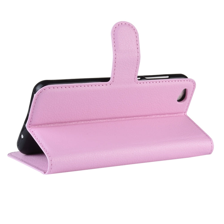 Litchi Texture Horizontal Flip Leather Case for Xiaomi Redmi Go, with Wallet & Holder & Card Slots