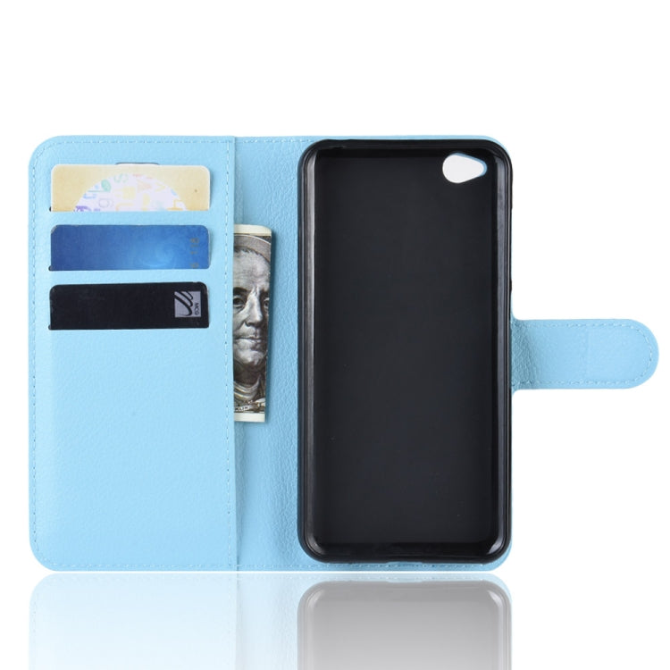 Litchi Texture Horizontal Flip Leather Case for Xiaomi Redmi Go, with Wallet & Holder & Card Slots