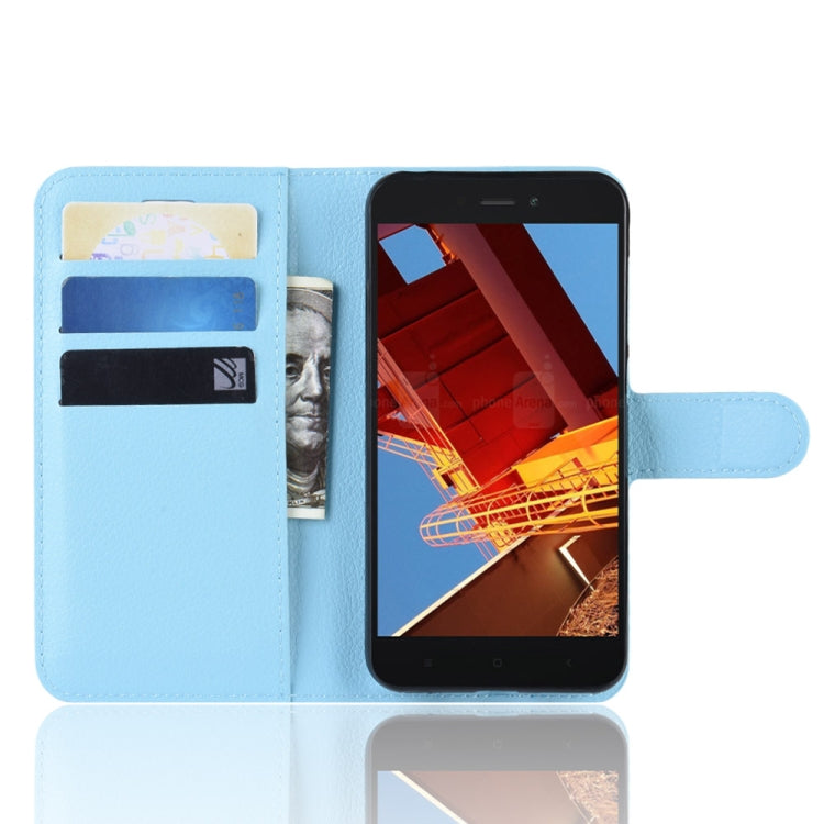 Litchi Texture Horizontal Flip Leather Case for Xiaomi Redmi Go, with Wallet & Holder & Card Slots