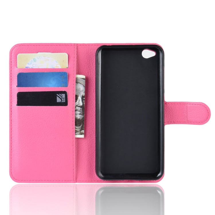 Litchi Texture Horizontal Flip Leather Case for Xiaomi Redmi Go, with Wallet & Holder & Card Slots
