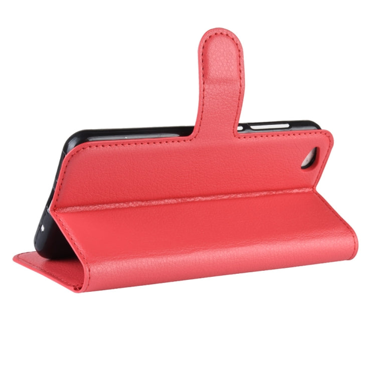Litchi Texture Horizontal Flip Leather Case for Xiaomi Redmi Go, with Wallet & Holder & Card Slots
