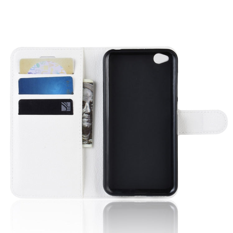 Litchi Texture Horizontal Flip Leather Case for Xiaomi Redmi Go, with Wallet & Holder & Card Slots