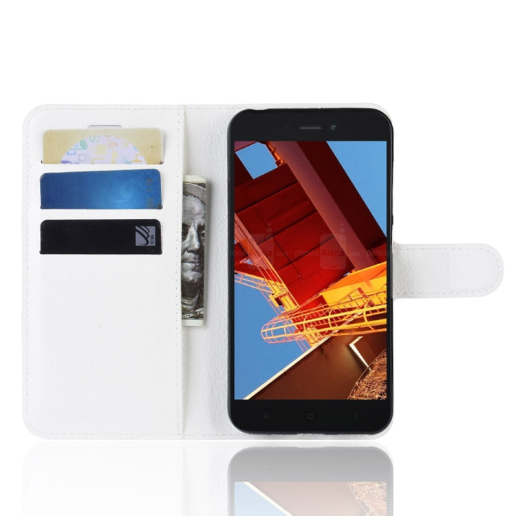 Litchi Texture Horizontal Flip Leather Case for Xiaomi Redmi Go, with Wallet & Holder & Card Slots