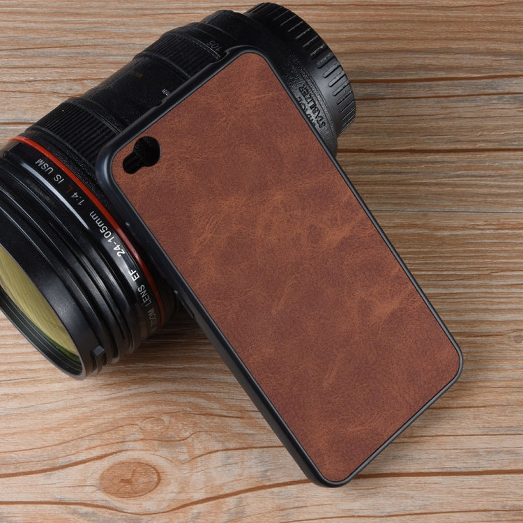 Shockproof Sheep Skin PC + PU + TPU Case for Xiaomi Redmi Go (Brown)