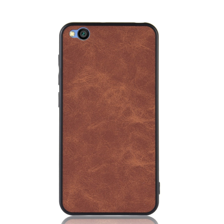 Shockproof Sheep Skin PC + PU + TPU Case for Xiaomi Redmi Go (Brown)