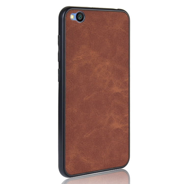 Shockproof Sheep Skin PC + PU + TPU Case for Xiaomi Redmi Go (Brown)