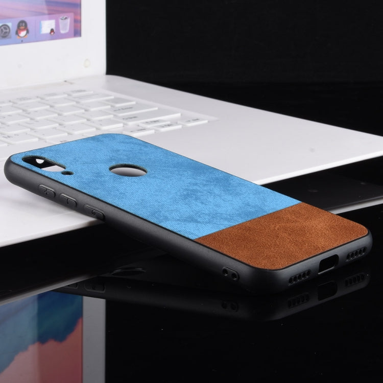 Shockproof Color Matching Denim PC + PU + TPU Case for Xiaomi Redmi 7