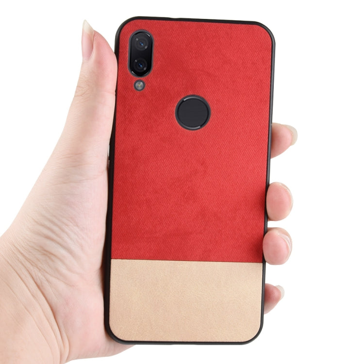 Shockproof Color Matching Denim PC + PU + TPU Case for Xiaomi Redmi 7