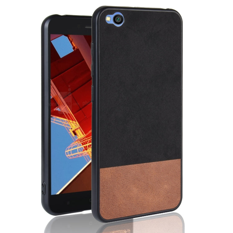 Shockproof Color Matching Denim PC + PU + TPU Case for Xiaomi Redmi Go