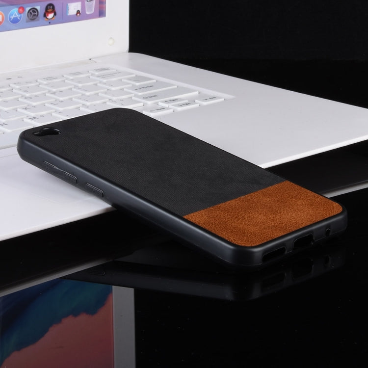 Shockproof Color Matching Denim PC + PU + TPU Case for Xiaomi Redmi Go