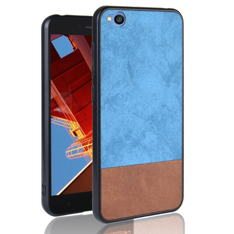 Shockproof Color Matching Denim PC + PU + TPU Case for Xiaomi Redmi Go