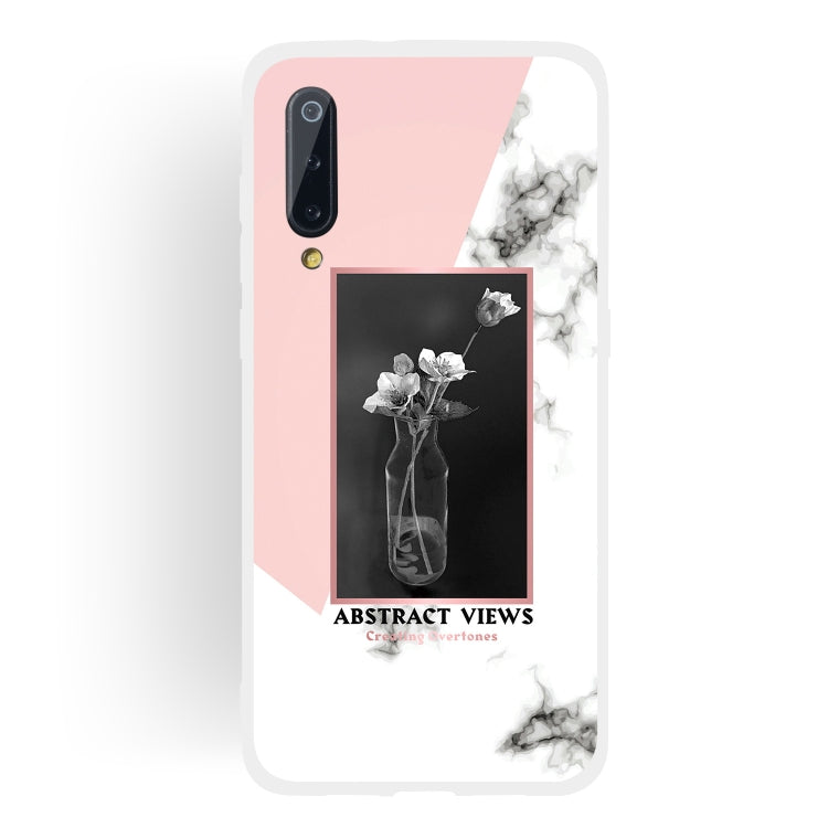 Vase Pattern Matte Semi-transparent TPU Marble Phone Case for Xiaomi Mi 9