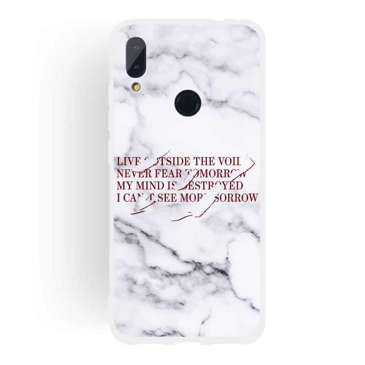 Maxim Scrub Semi-transparent TPU Marble Phone Case for Xiaomi Redmi Note7