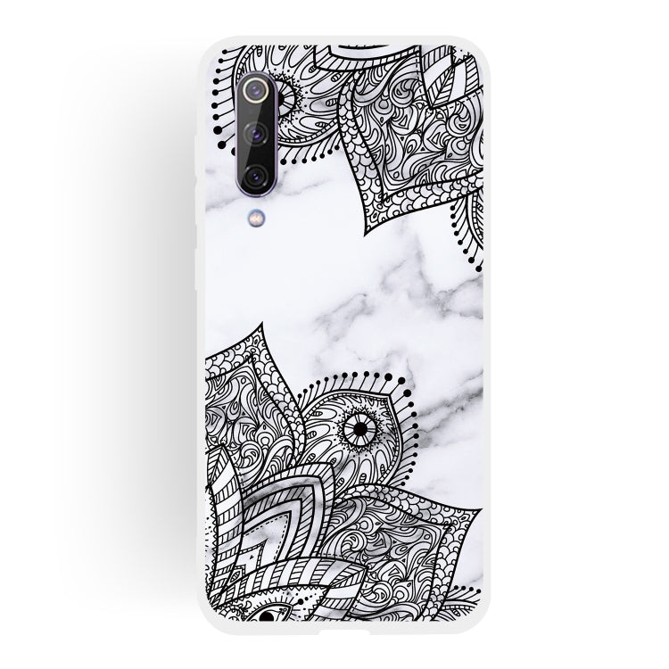 Diagonal Lace Matte Semi-transparent TPU Marble Phone Case for Xiaomi Mi 9 SE