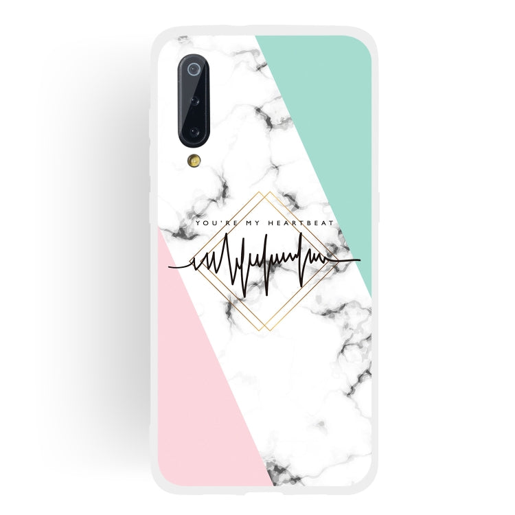 ECG Scrub Semi-transparent TPU Marble Phone Case for Xiaomi Mi 9