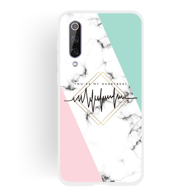 ECG Scrub Semi-transparent TPU Marble Phone Case for Xiaomi Mi 9 SE