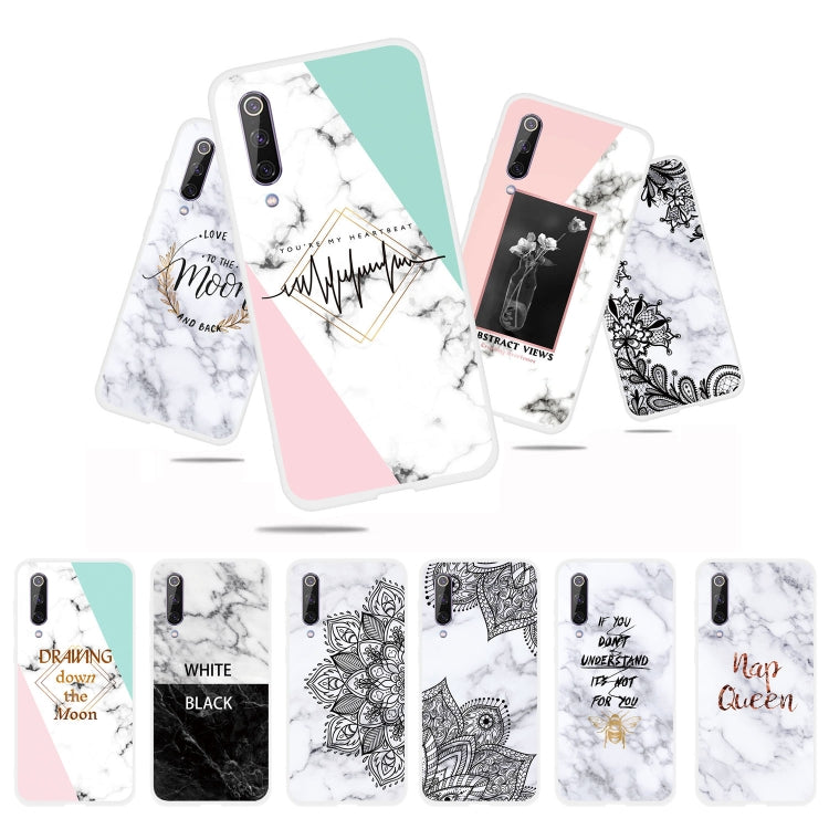 Dreamcatcher Text Semi-transparent TPU Marble Phone Case for Xiaomi Mi 9 SE