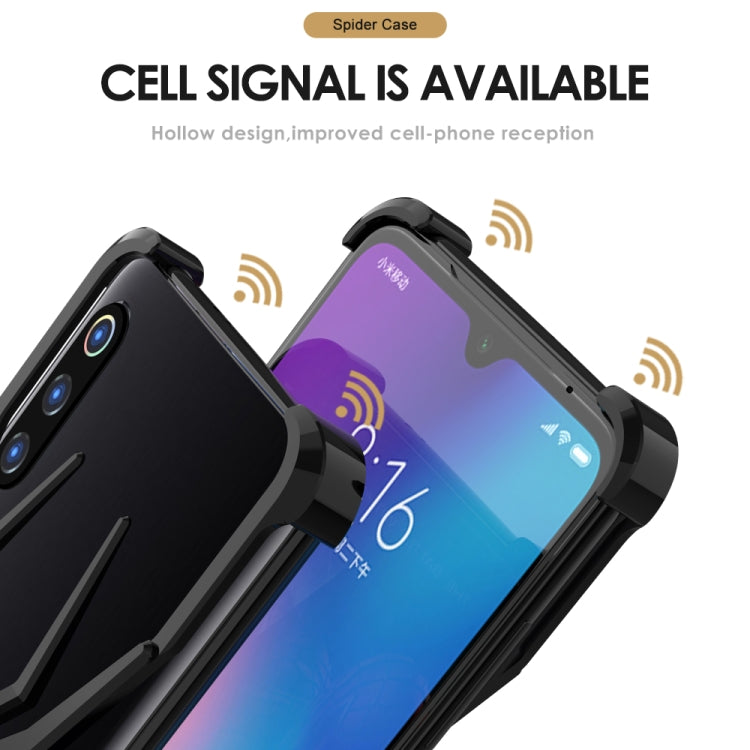 R-JUST Buckle Spider Mobile Phone Case for Xiaomi Mi 9(Black)