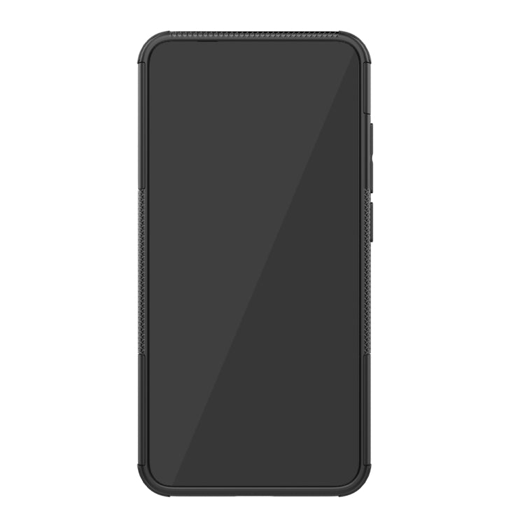Shockproof PC + TPU Tire Pattern Case for Xiaomi Mi 8 Lite, with Holder