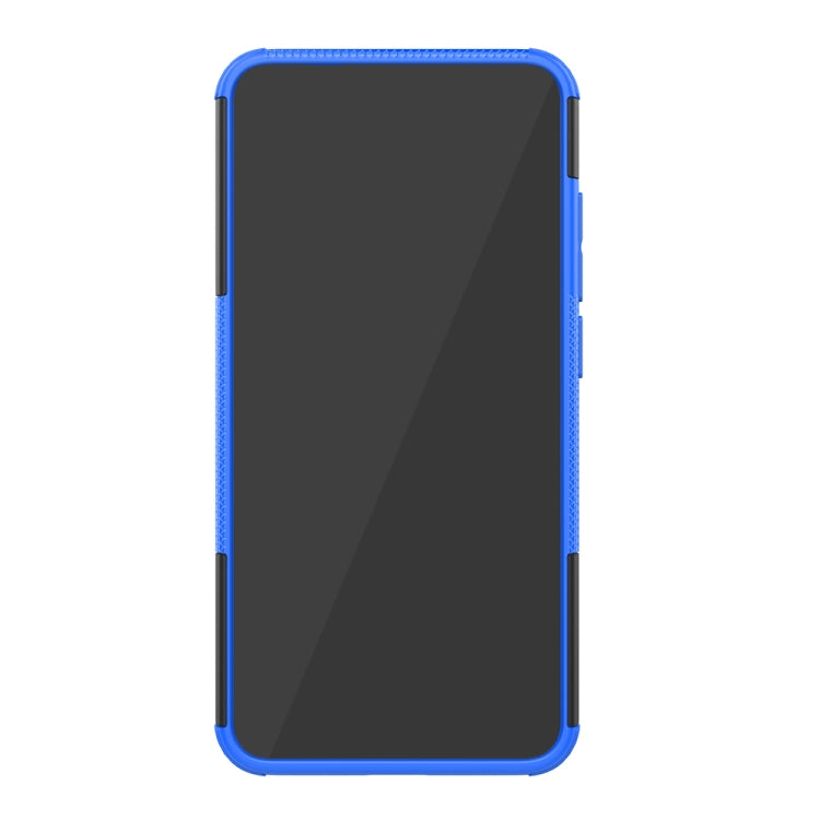 Shockproof PC + TPU Tire Pattern Case for Xiaomi Mi 8 Lite, with Holder