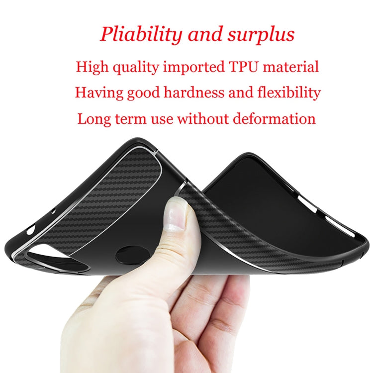 Carbon Fiber Anti-slip TPU Protective Case for Xiaomi Redmi Note 7