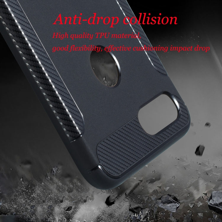 Carbon Fiber Anti-slip TPU Protective Case for Xiaomi Mi 8 Lite