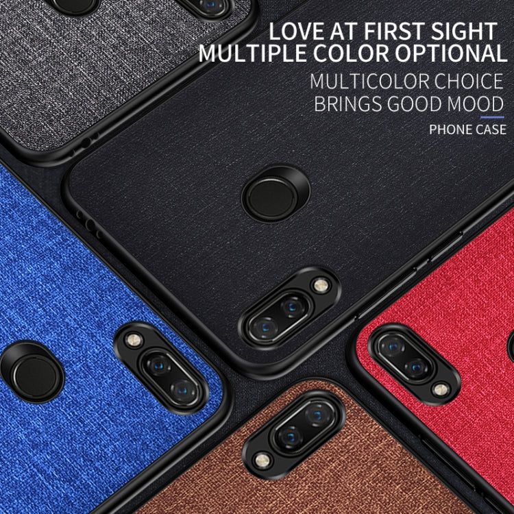 Shockproof Cloth Texture PC+ TPU Protective Case for Xiaomi Redmi Note 7