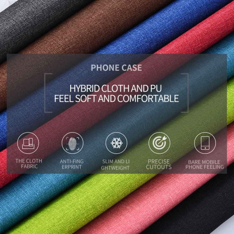 Shockproof Cloth Texture PC+ TPU Protective Case for Xiaomi Redmi Note 7