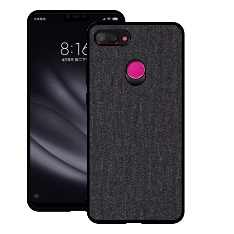 Shockproof Cloth Texture PC+ TPU Protective Case for Xiaomi Mi 8 Lite