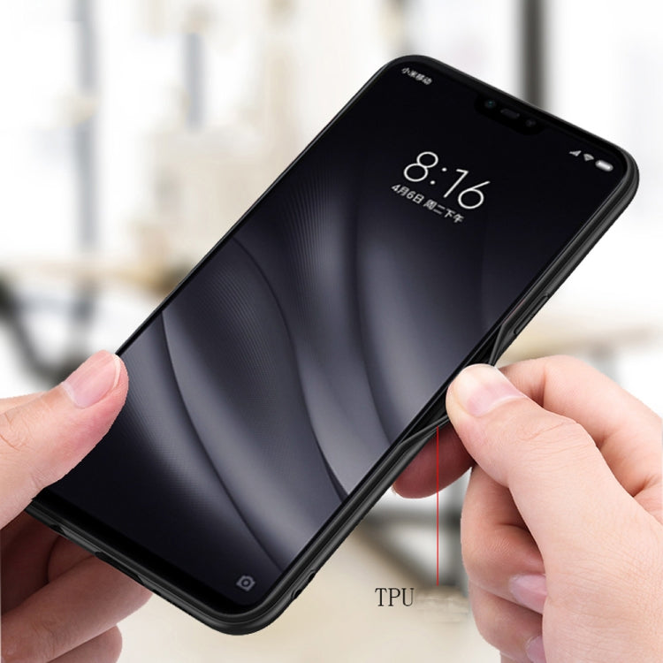 Shockproof Cloth Texture PC+ TPU Protective Case for Xiaomi Mi 8 Lite